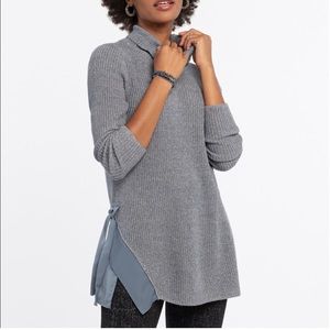 Nic + Zoe West Side sweater blue size small